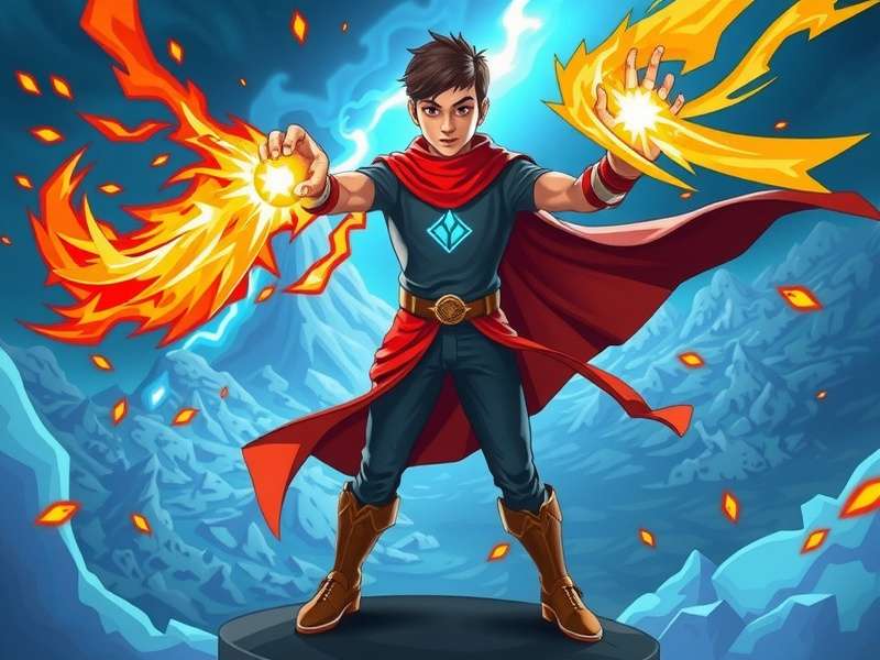 Typhoon Dominator Story Scene Showing Aarav Discovering the Ancient Amulet of Panchbhutas